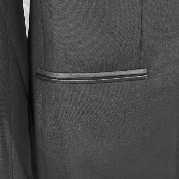 RESERVED Vince Women's Single-Breasted 1-Button Blazer Size 6 Black Wool - Picture 10 of 12